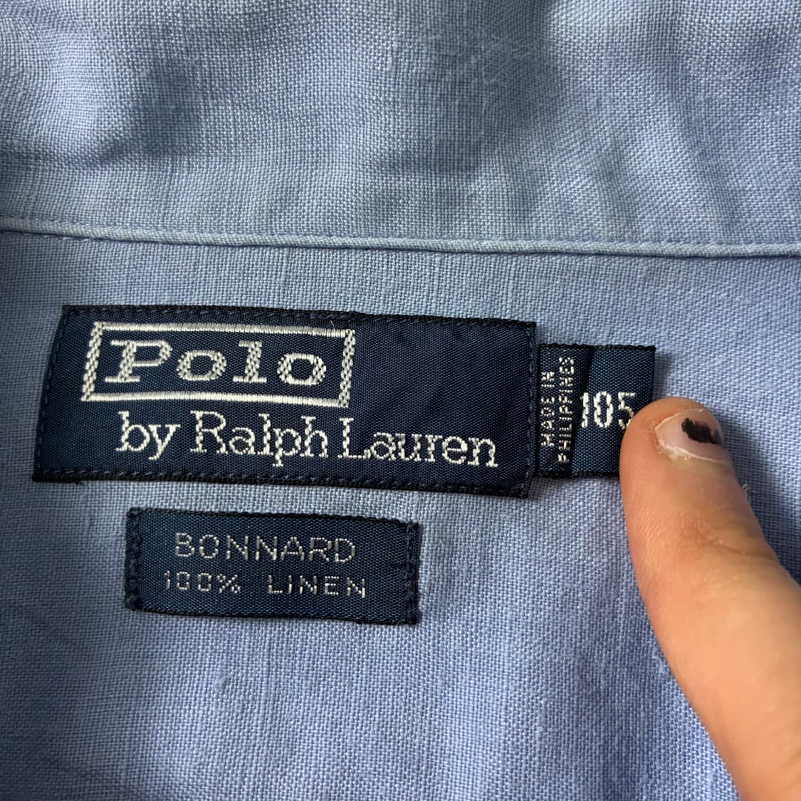 Polo  폴로 랄프로렌 자수 린넨 소라 셔츠  상품이미지3