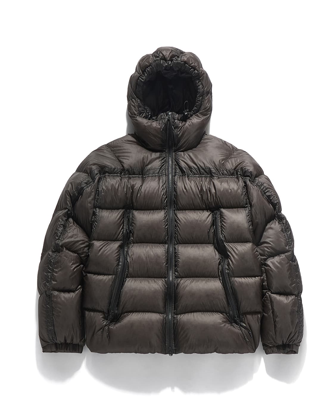 [S] 언어펙티드 LS HOODED DOWN BLACK 후디드 다운패딩 상품이미지6