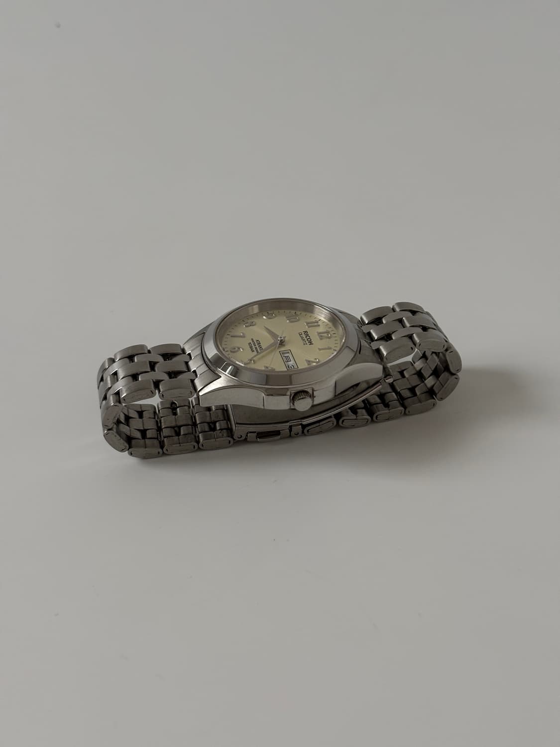 1990년대 Atranta 샴페인 다이얼 실버 쿼츠 남성 상품이미지5