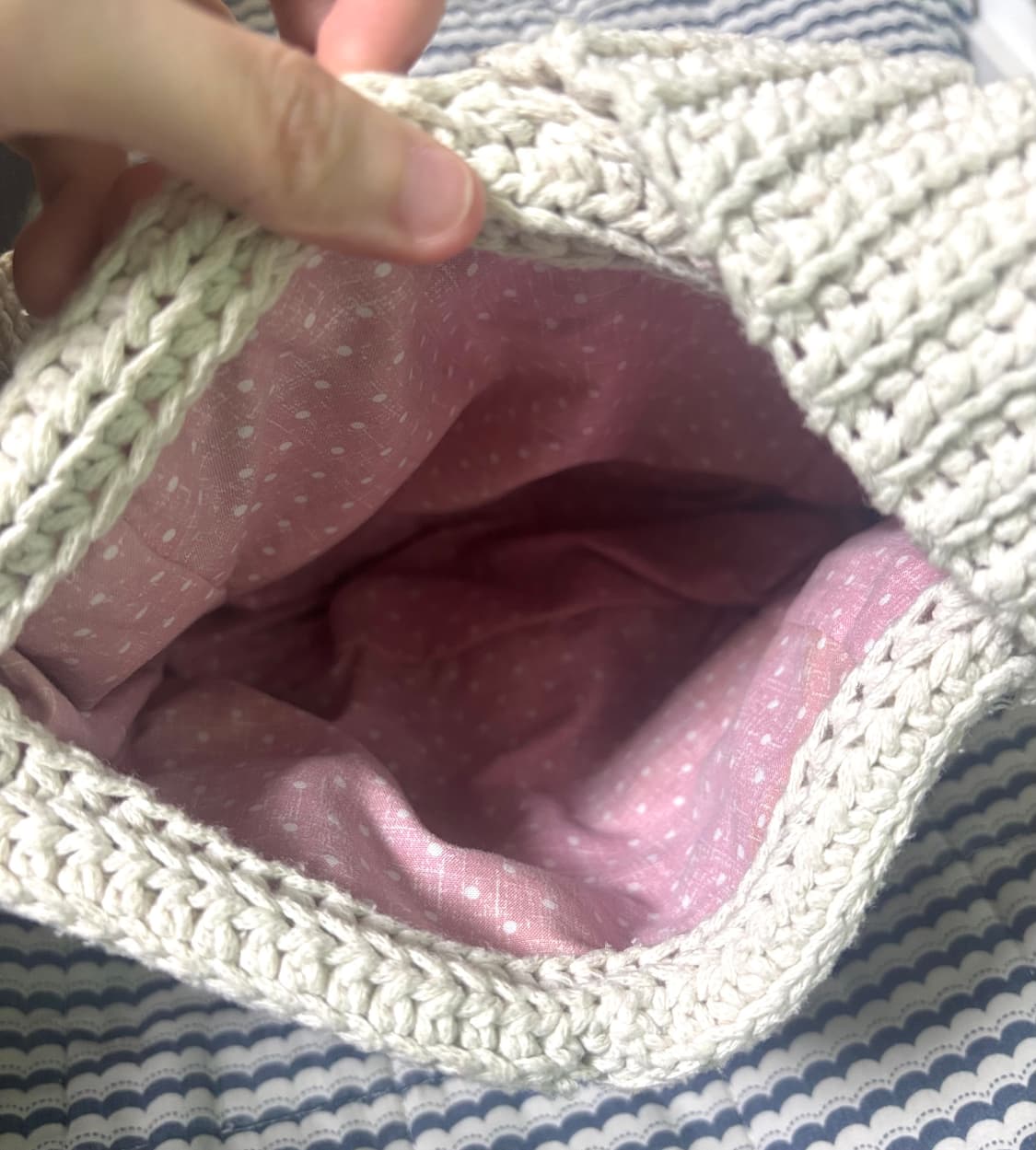 하구미 모리걸 컨셉 뜨개질 핸드메이드 가방 상품이미지2