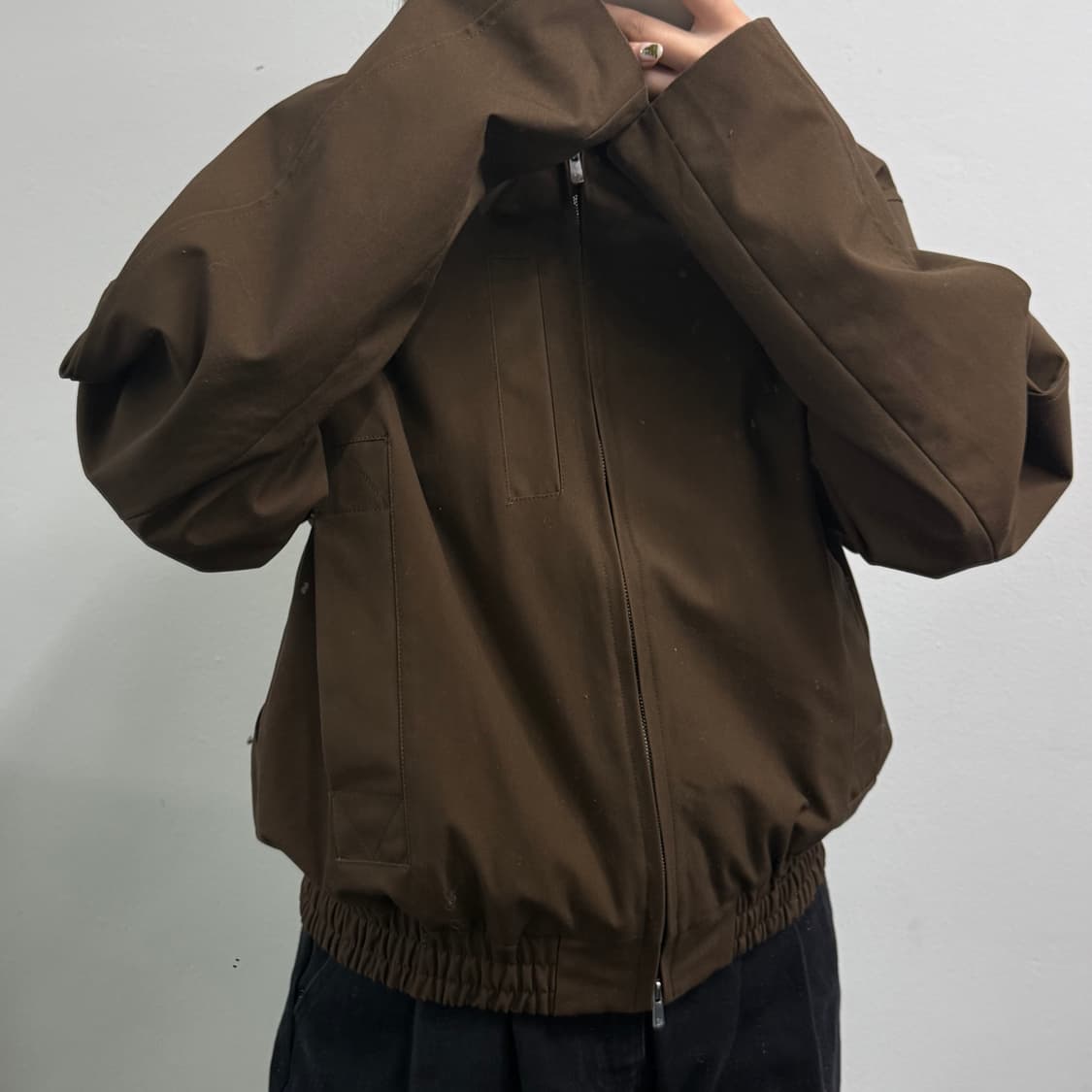 [M] kanoh 브라운 블루종 자켓 상품이미지3