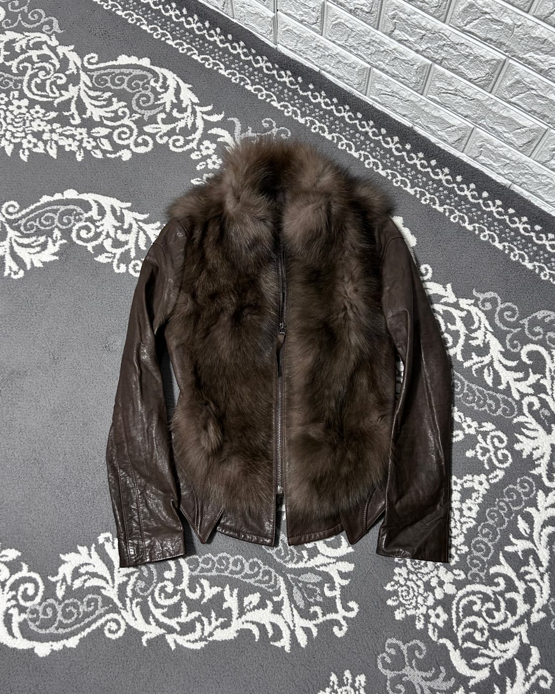 00’s 폭스 램스킨 레이어드 자켓 상품이미지1