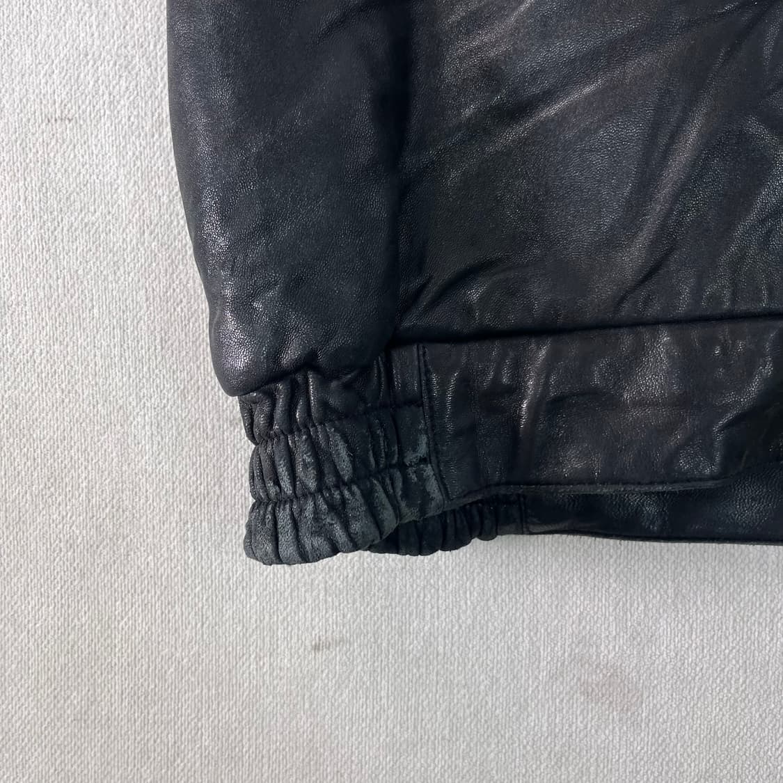 100 입생로랑 90s 램스킨 봄버 자켓 상품이미지7