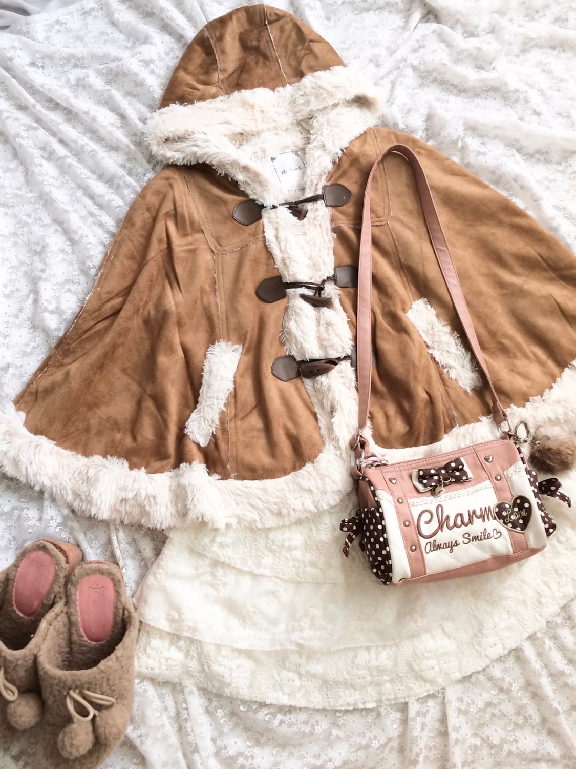 Sky Bomber kamel duffle hood cpae coat 상품이미지1