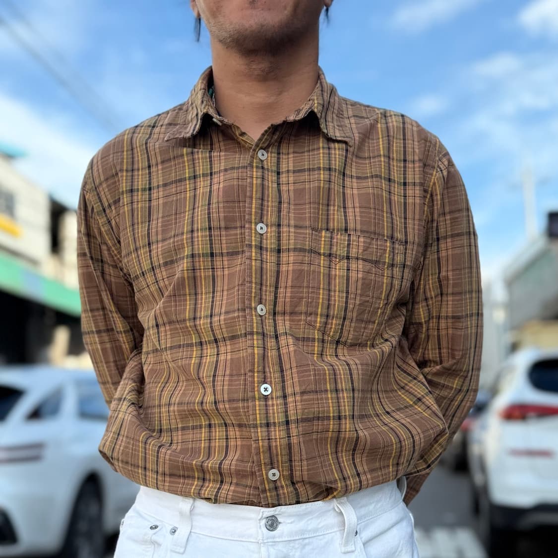 리바이스 레드탭 체크셔츠 L 상품이미지7