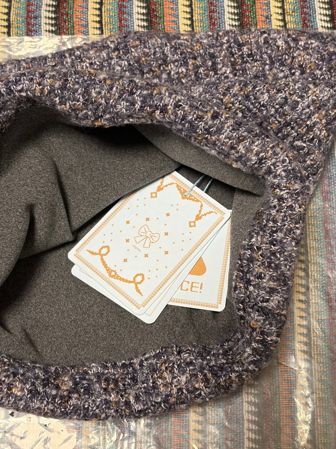 코이세이오 와이드 캣 비니 퍼플 상품이미지3