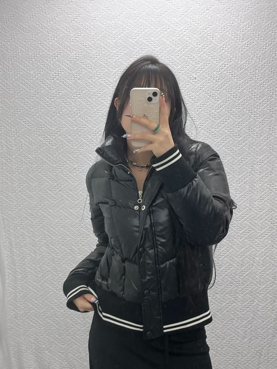 엄브로 올드스쿨 Y2K 빈티지 숏패딩 L C07882 상품이미지2