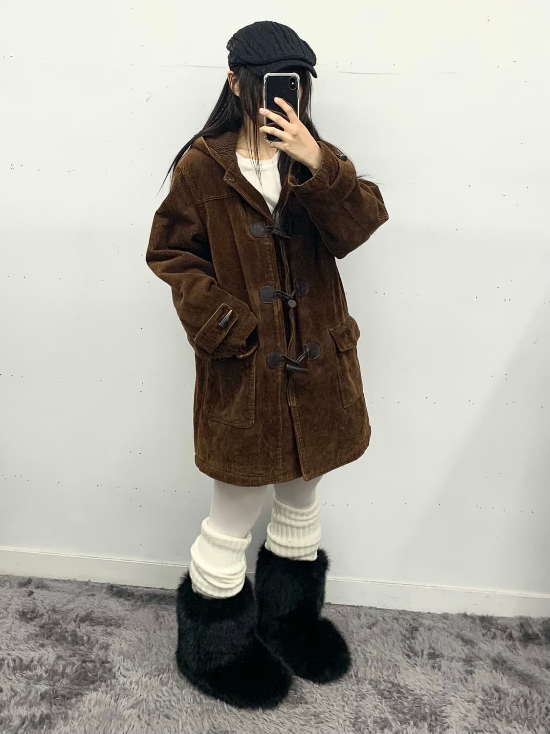 MLB 코듀로이 떡볶이 코트 상품이미지5