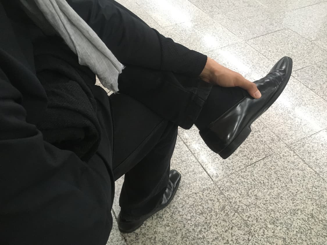 프라다 레더 로퍼 uk8.5 상품이미지8