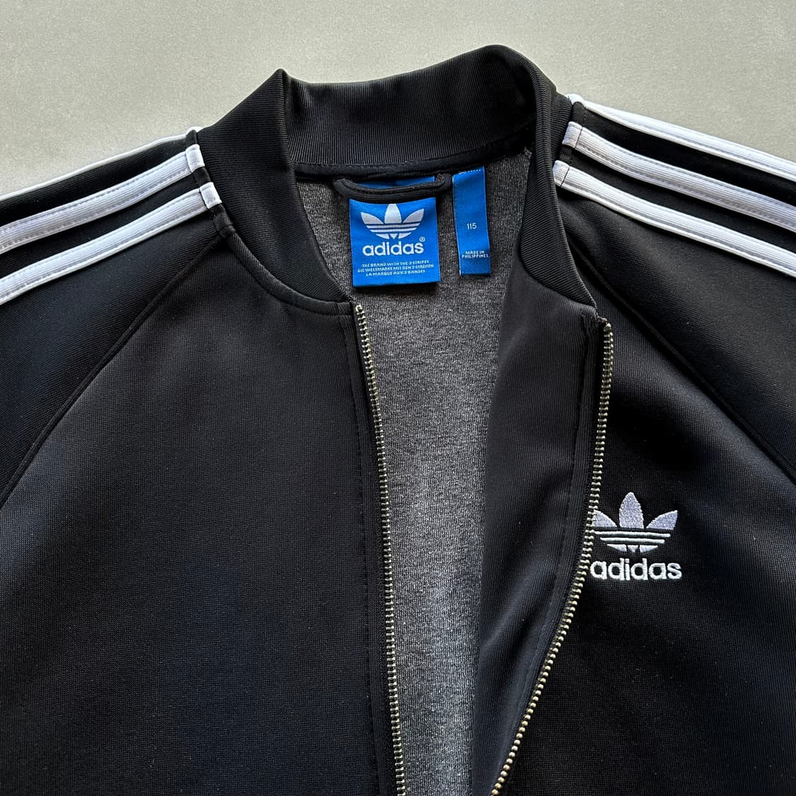 [2XL]아디다스 트레포일 블랙 트랙탑 져지 상품이미지5