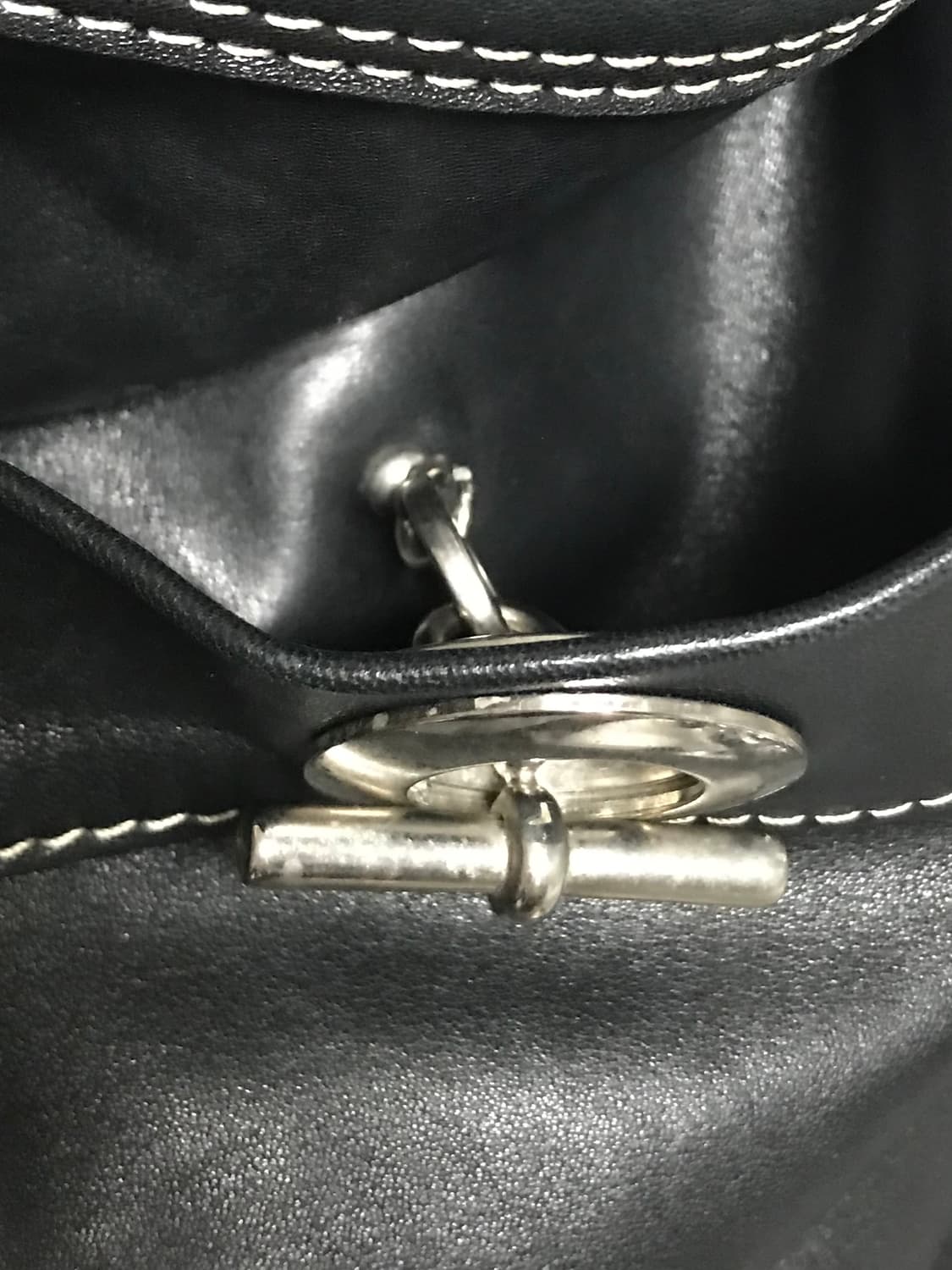 빈티지 아카이브 펑크 스티치 레더 숄더백 보부상백 상품이미지5