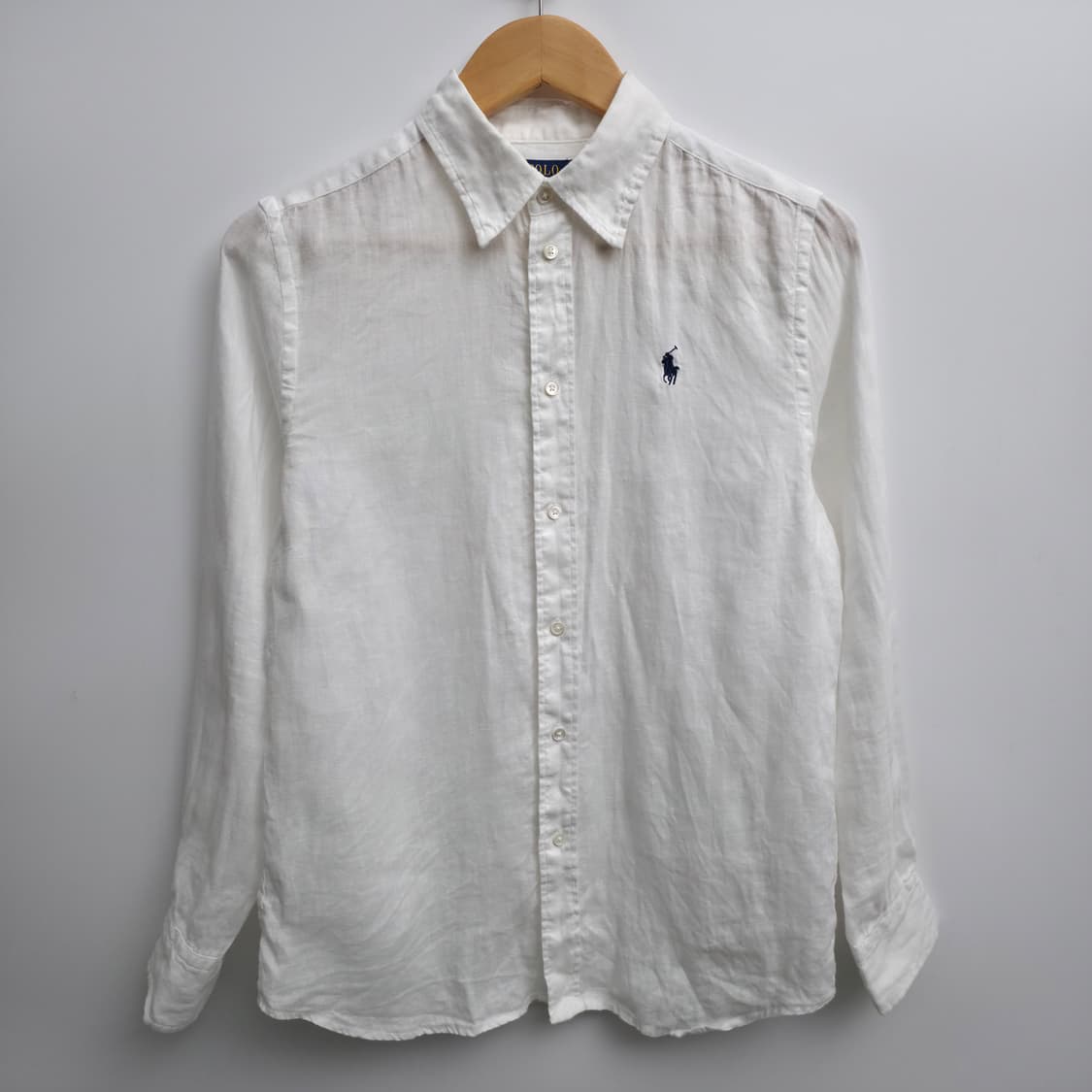 [XS] 폴로 랄프로렌 린넨 셔츠 화이트 상품이미지1