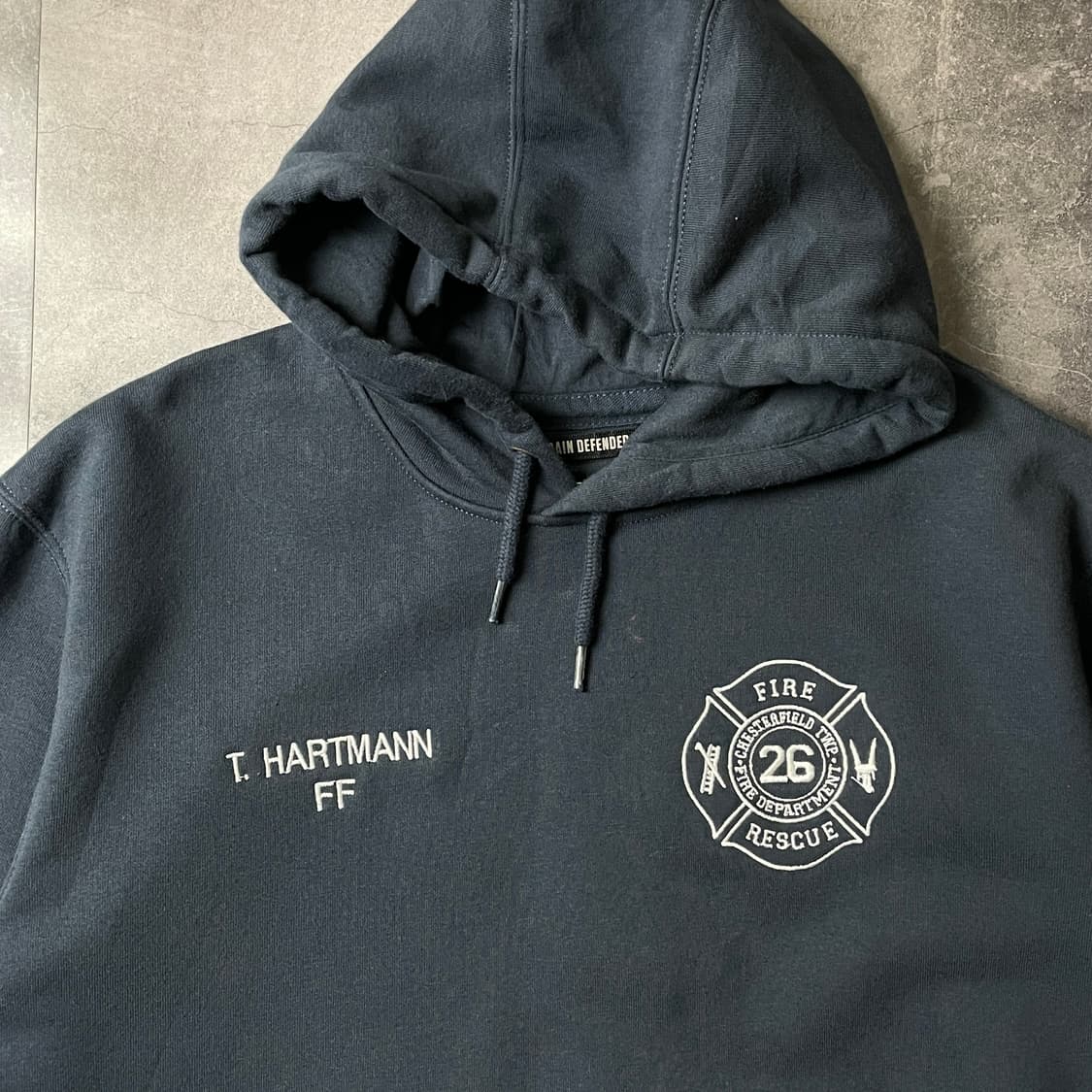 CARHARTT 칼하트 빈티지 네이비 코튼 후드티 A00430 상품이미지2