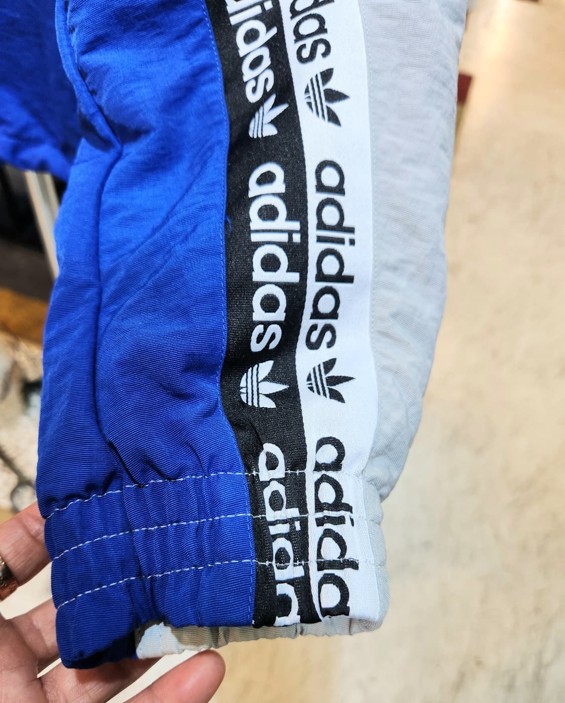 아디다스 나일론 레터링 아노락 바람막이 상품이미지6