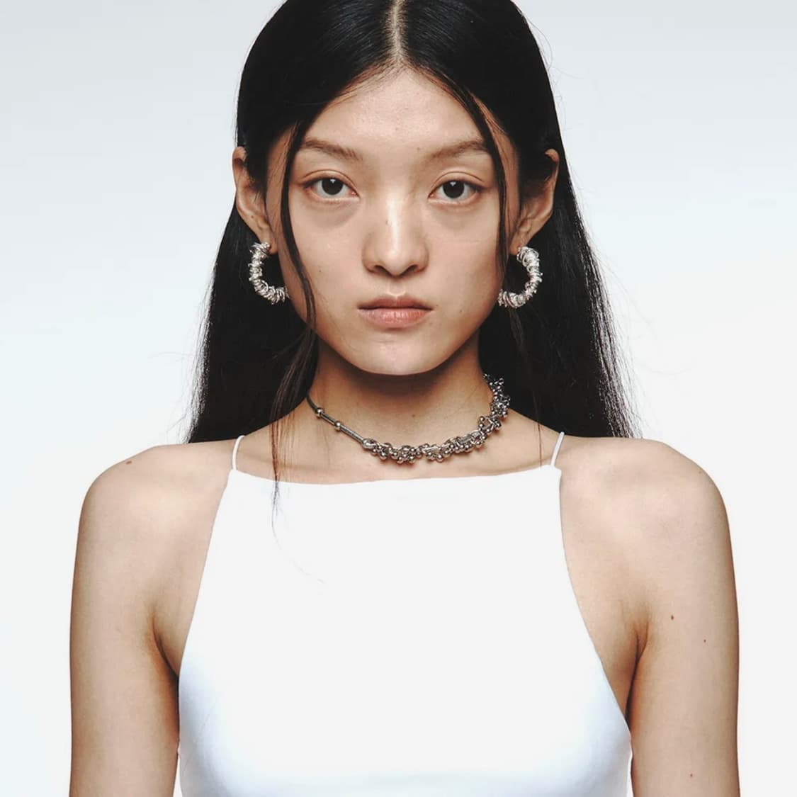 RURU PIERCING STRAP CHOKER SILVER 상품이미지2