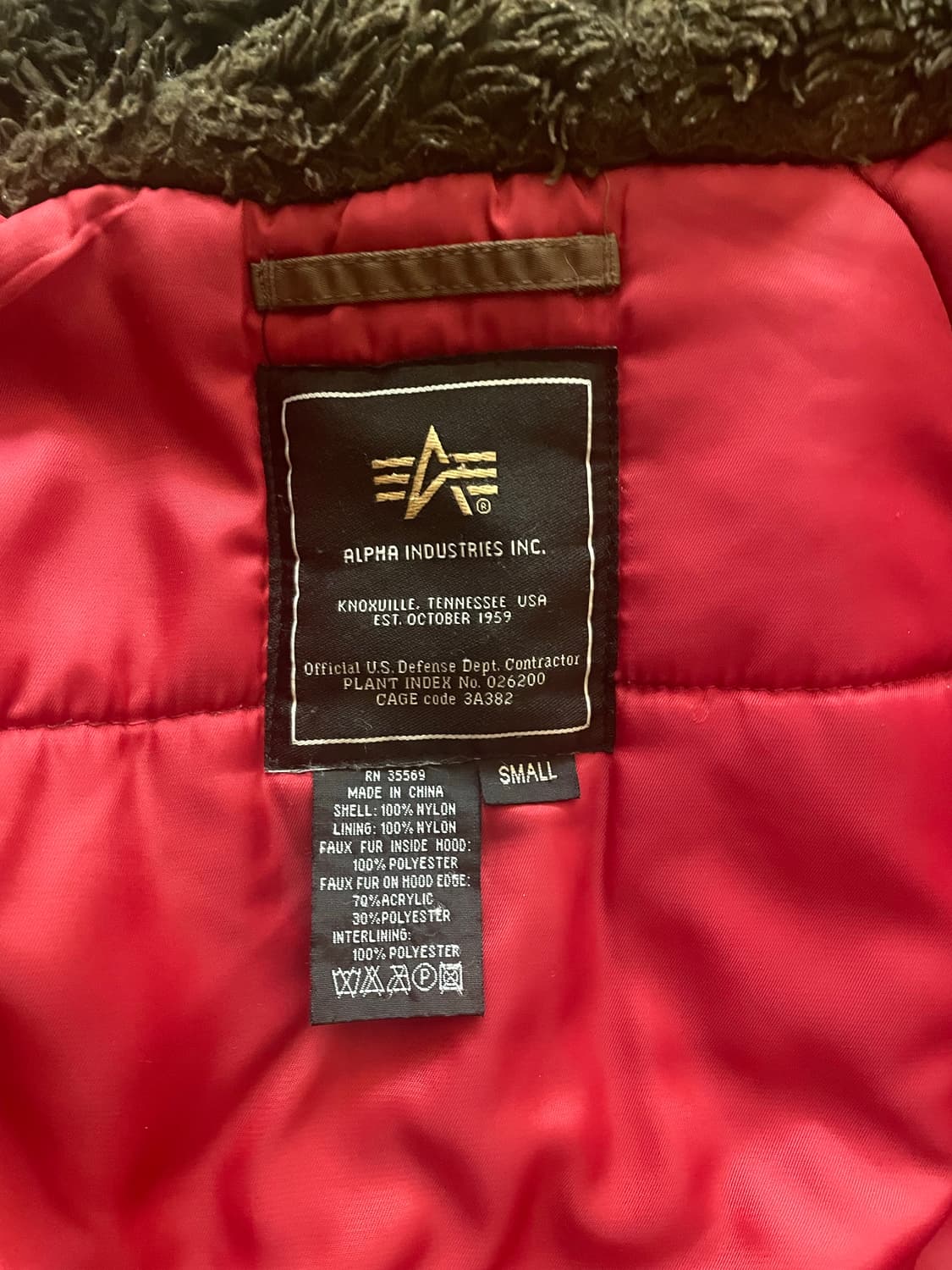 알파인더스트리 N-3B 파카 S 상품이미지2