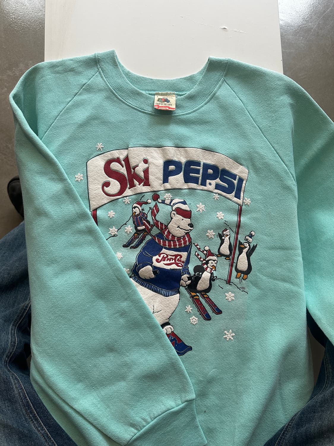 90’s usa 스키 펩시 스웻셔츠 맨투맨 상품이미지3