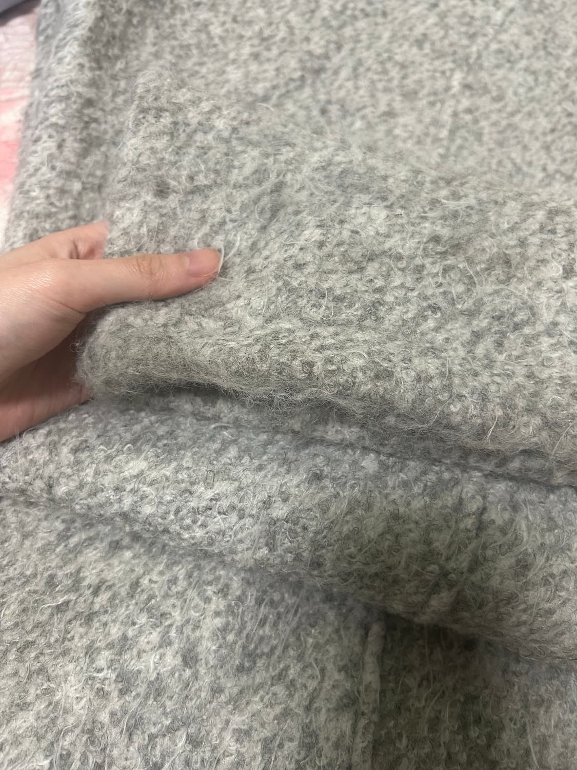 세릭 hairy wide pants/gray 상품이미지2