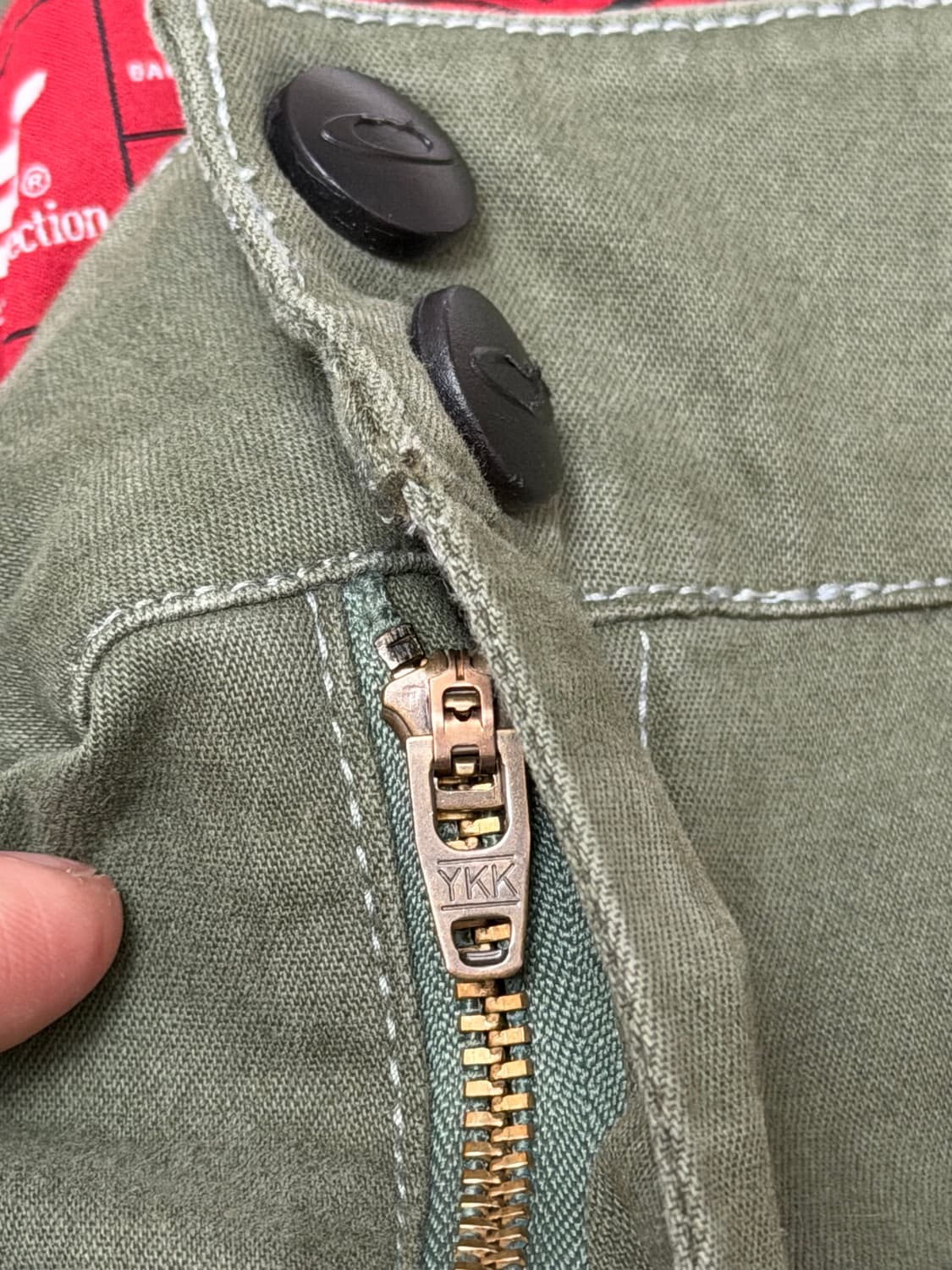 희귀) 오클리 X 피에트 스컬 와이드 팬츠 카키 올리브 상품이미지5