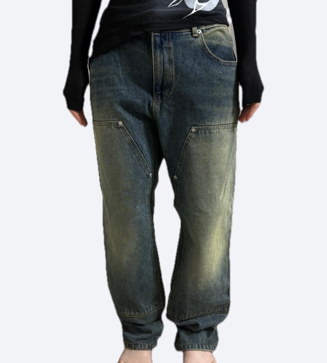 언발 시스루 롱 슬리브 코디셋  상품이미지3