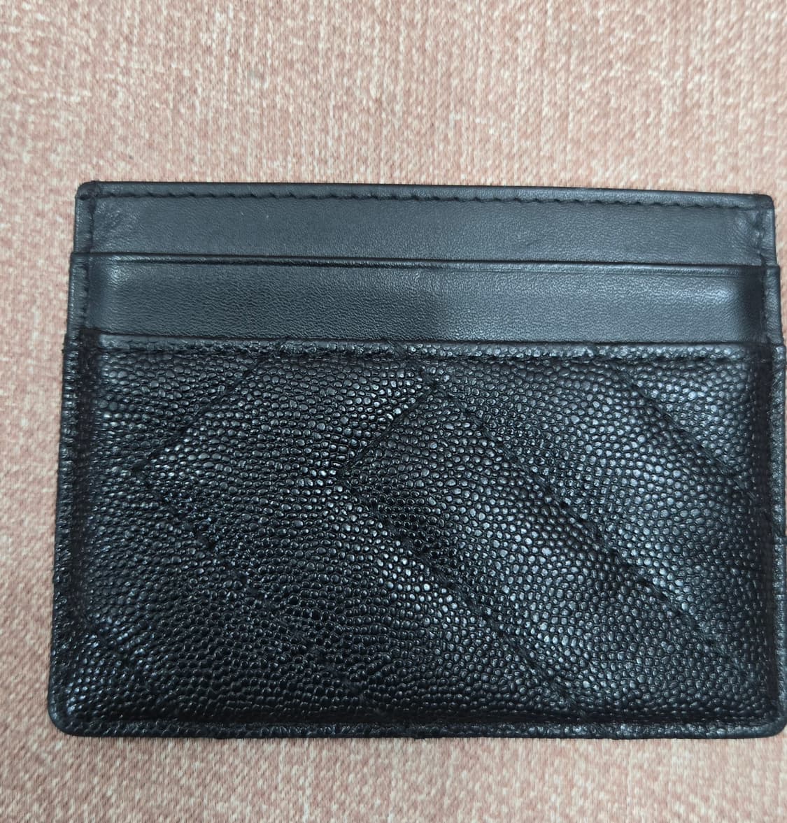 루이까또즈 블랙 퀼팅 카드지갑 상품이미지2