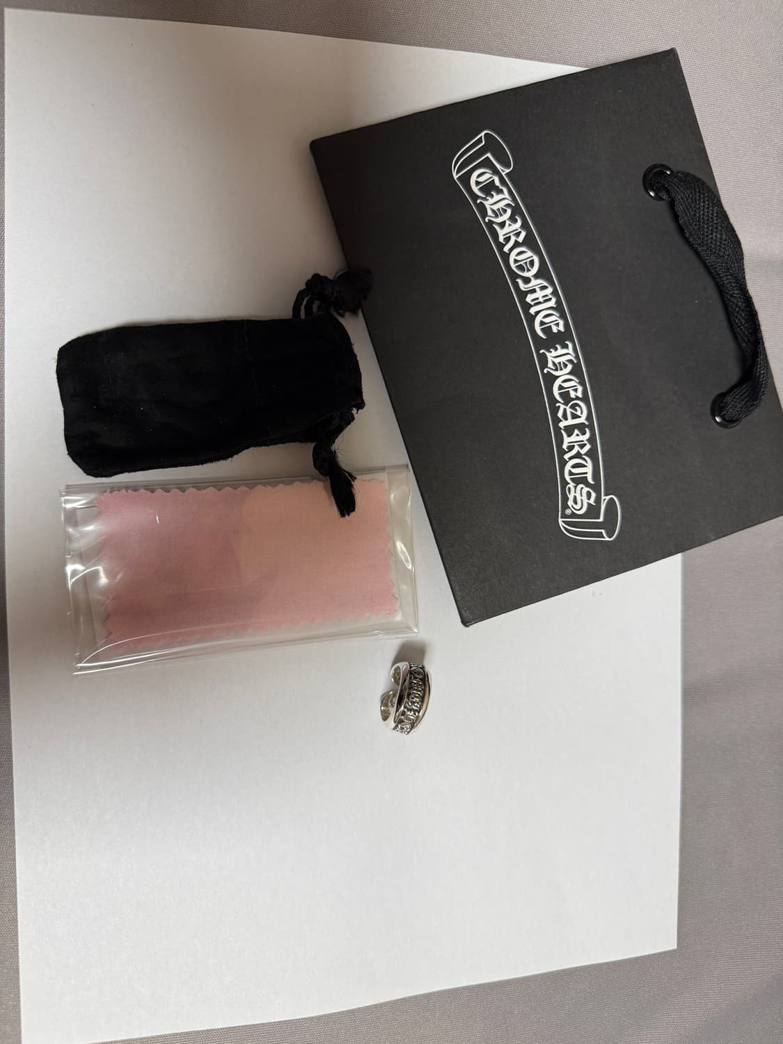 크롬하츠 스크롤라벨링 / 국내백화점 / US4.5(8호) 상품이미지1