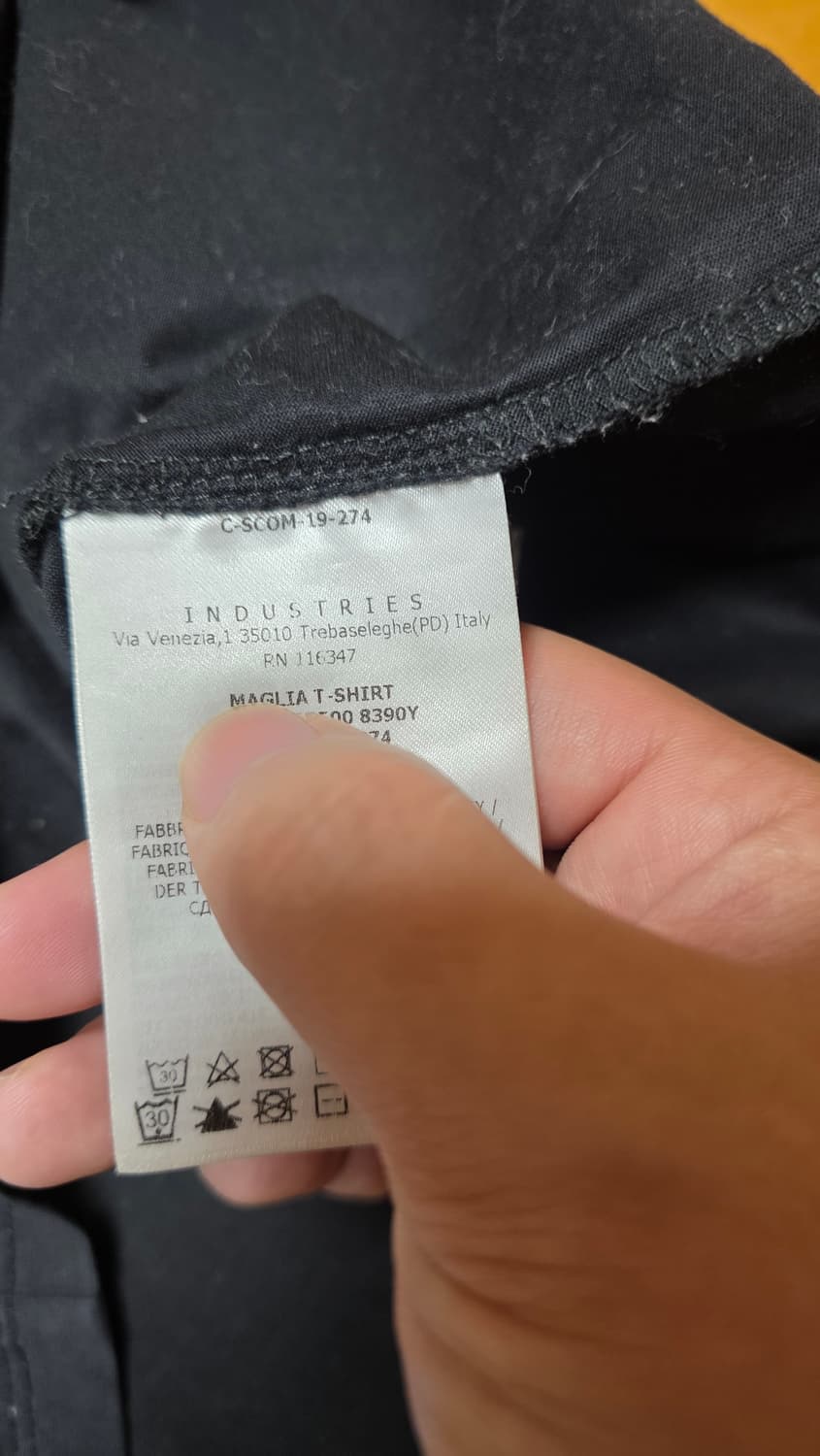 [XL,새상품급]몽클레어 더블와펜 반팔 블랙 상품이미지4