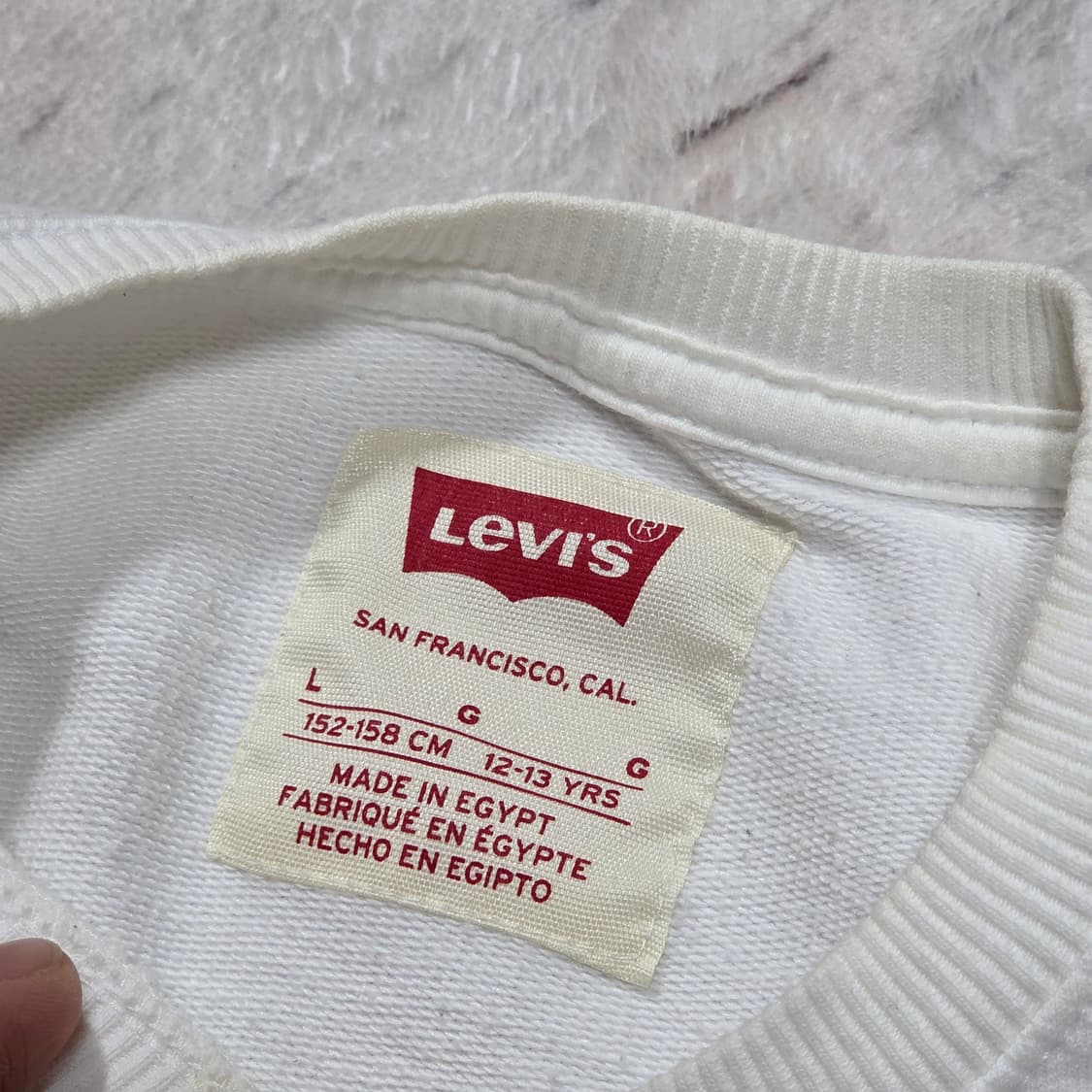 리바이스 화이트 빅로고 맨투맨 상품이미지7