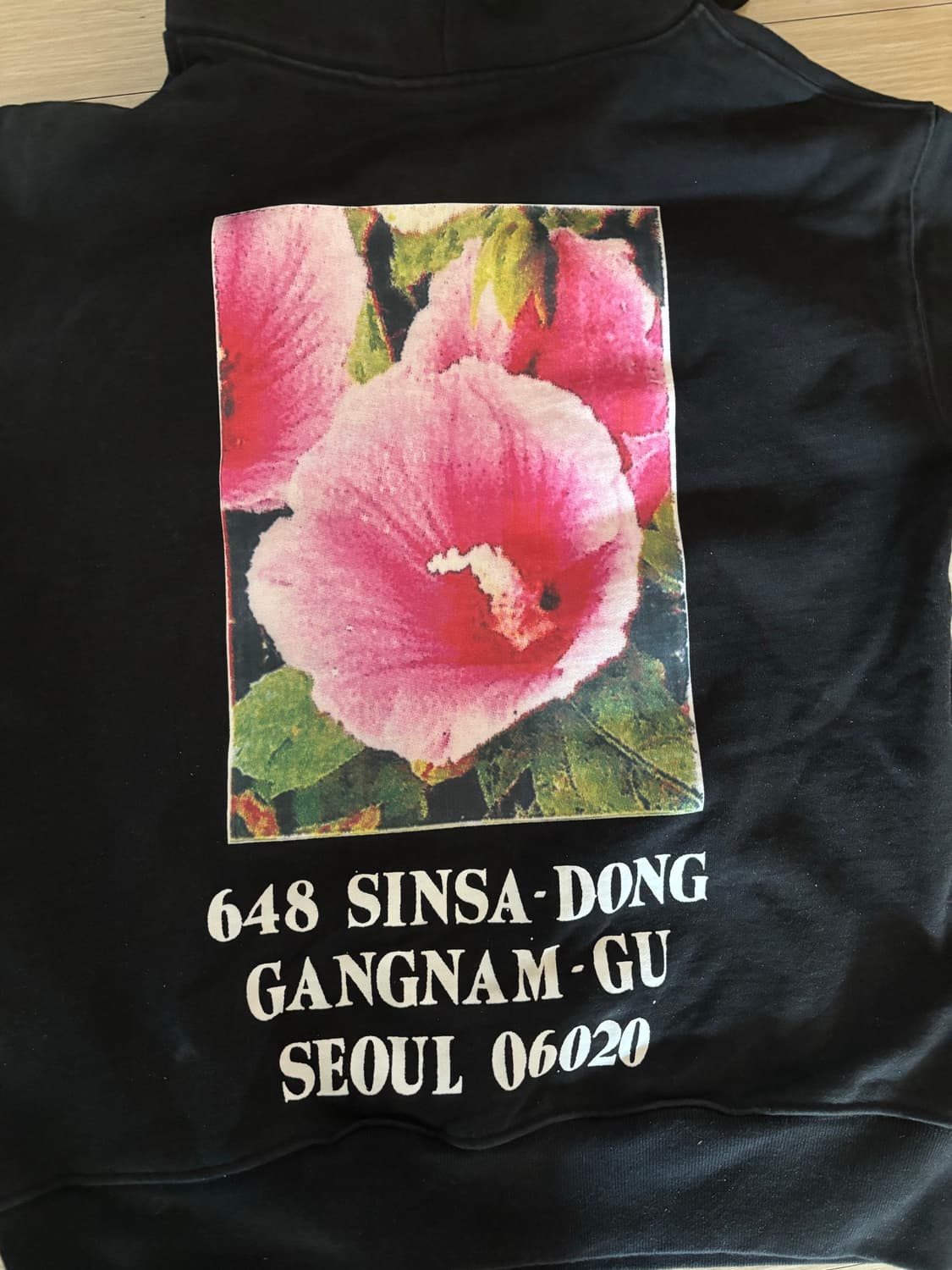 슈프림 서울 박스로고 후드 스웨트셔츠 블랙 - 23FW L사이즈 상품이미지3