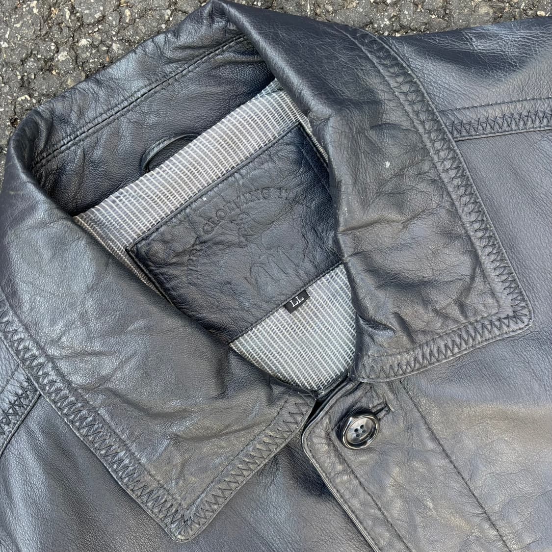 빈티제 레더 카 코트 상품이미지3