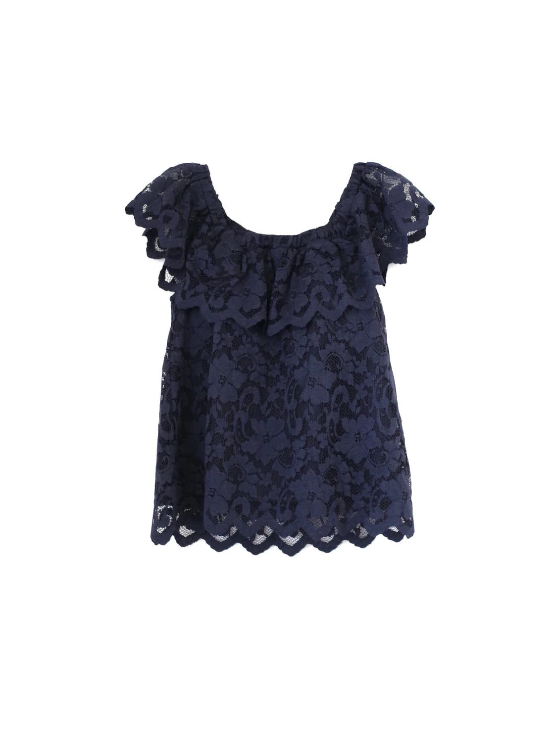 빈티지 레이스 패디드 블라우스 상품이미지3