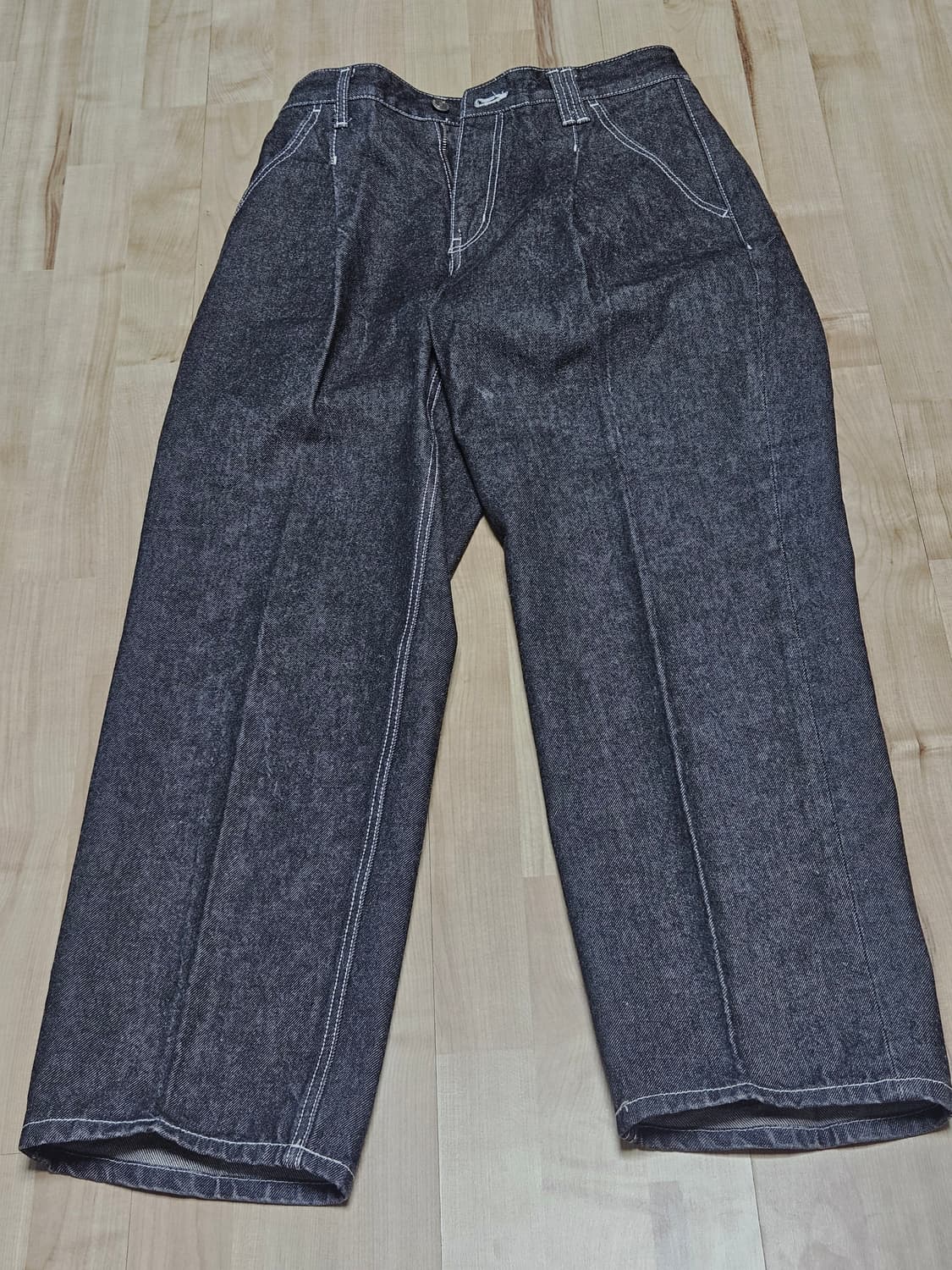 [AMC 데님]Dawn 1Pleats Jeans DCPT023RawBla 상품이미지1