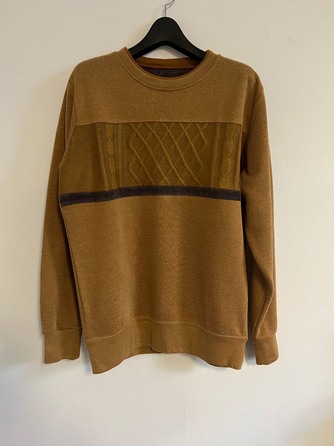 Kansai Yamamoto 옴므 케이블 패치 니트 스웨트셔츠 M 상품이미지1