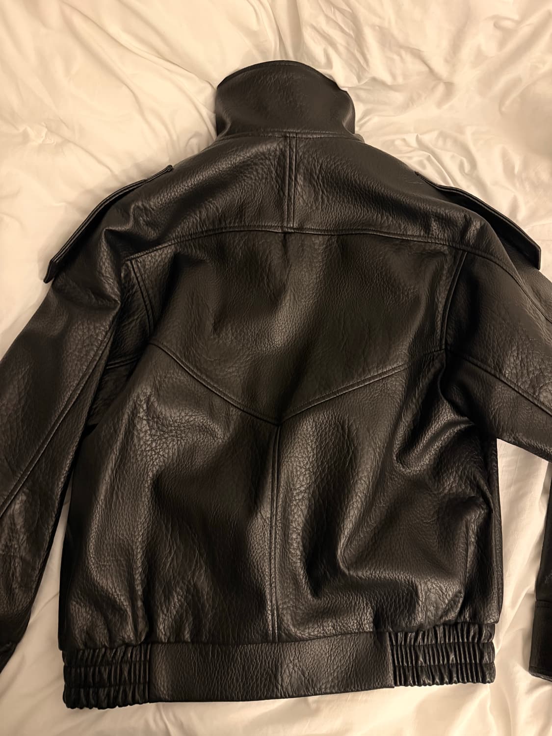 자라 페이크 레더 점퍼 레더자켓 xs 상품이미지3