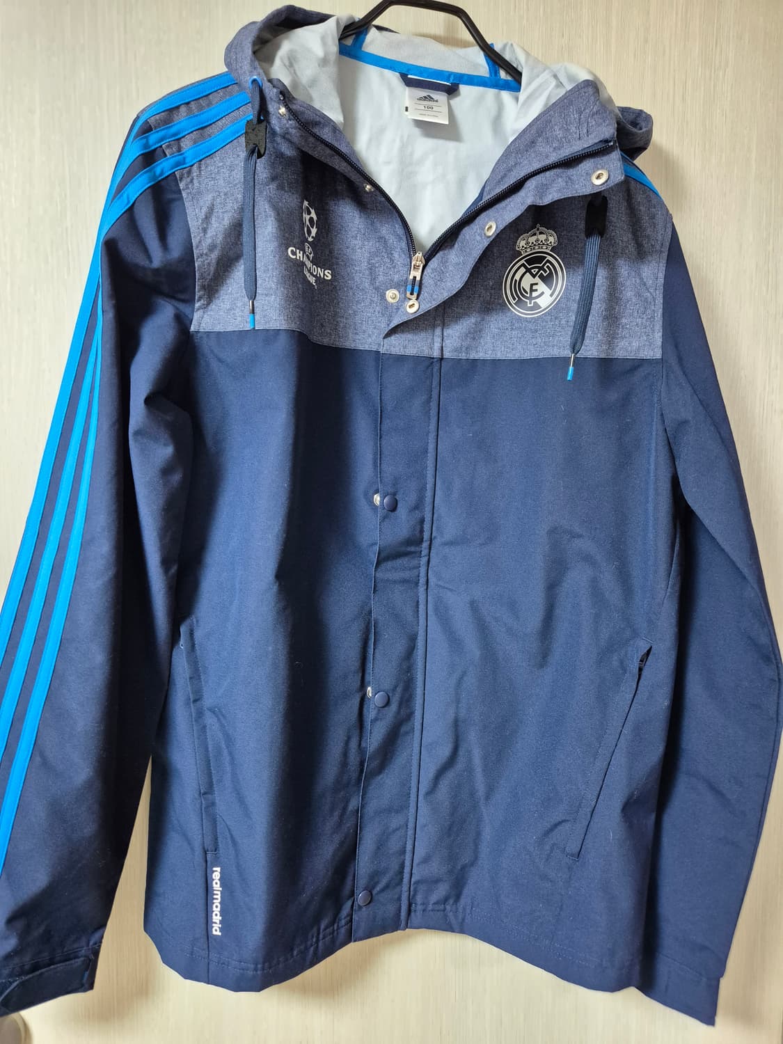 아디다스 레알마드리스 바람막이 하프집업 자켓 100 상품이미지1