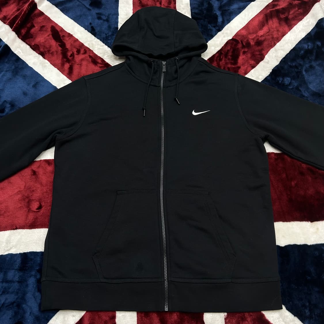 [실측XL]나이키 스우시 후드집업/기모/블랙 상품이미지3