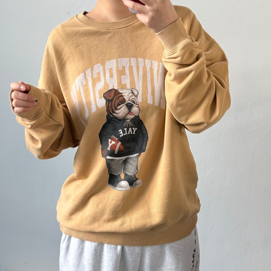 [XL] 예일 프린팅 맨투맨 상품이미지2