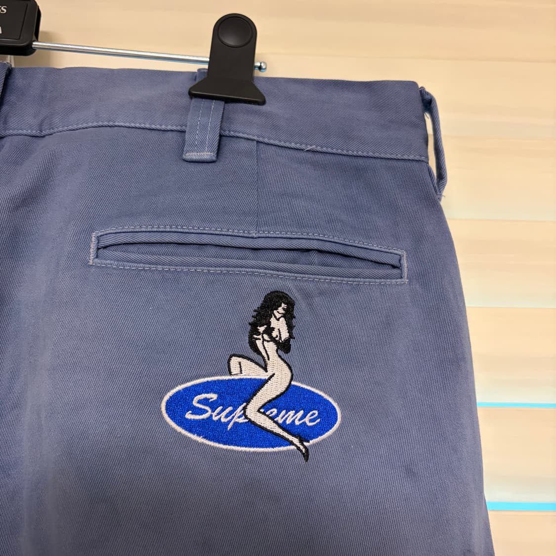 슈프림 Supreme 핀업걸 치노 팬츠 바지 워시드 블루 32 상품이미지2