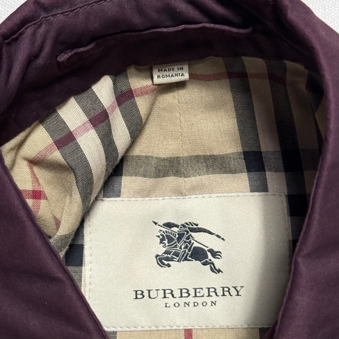 48 버버리 와인 싱글 코트 상품이미지4