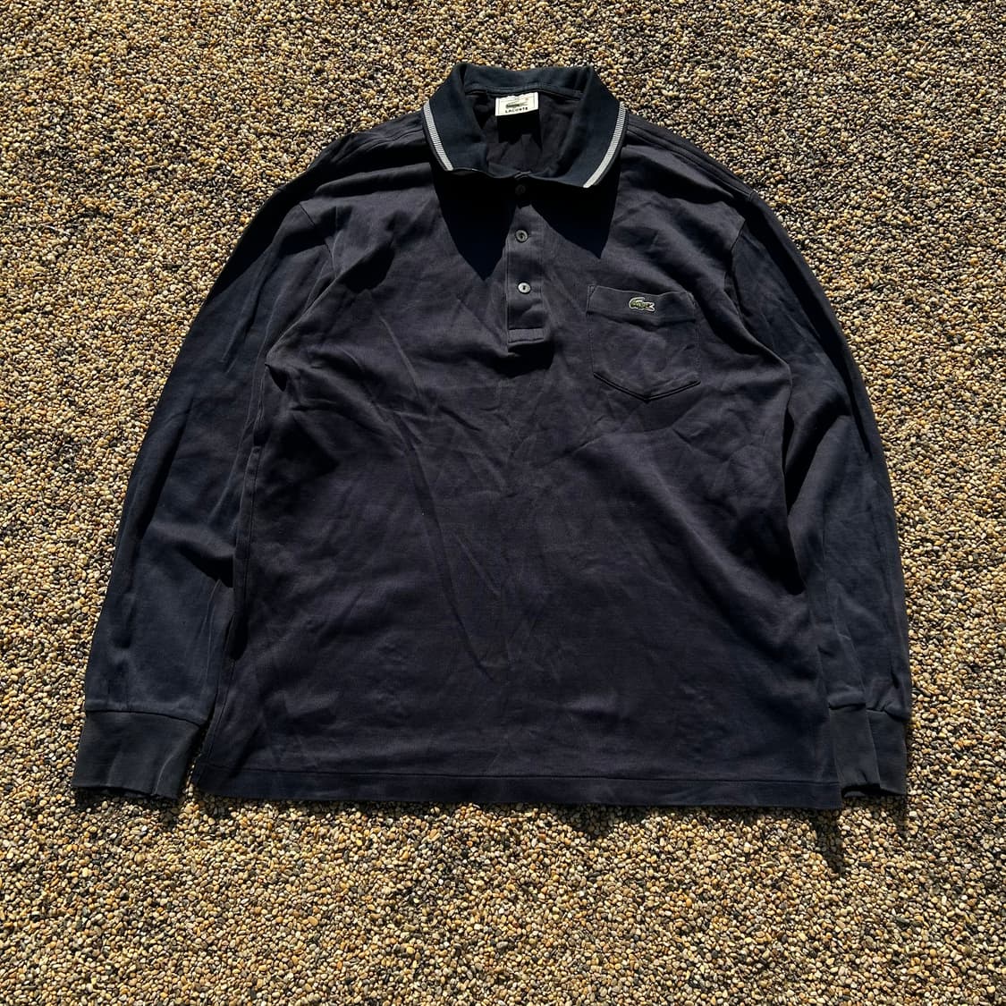 라코스테 카라 네이비 긴팔 티셔츠 상품이미지1