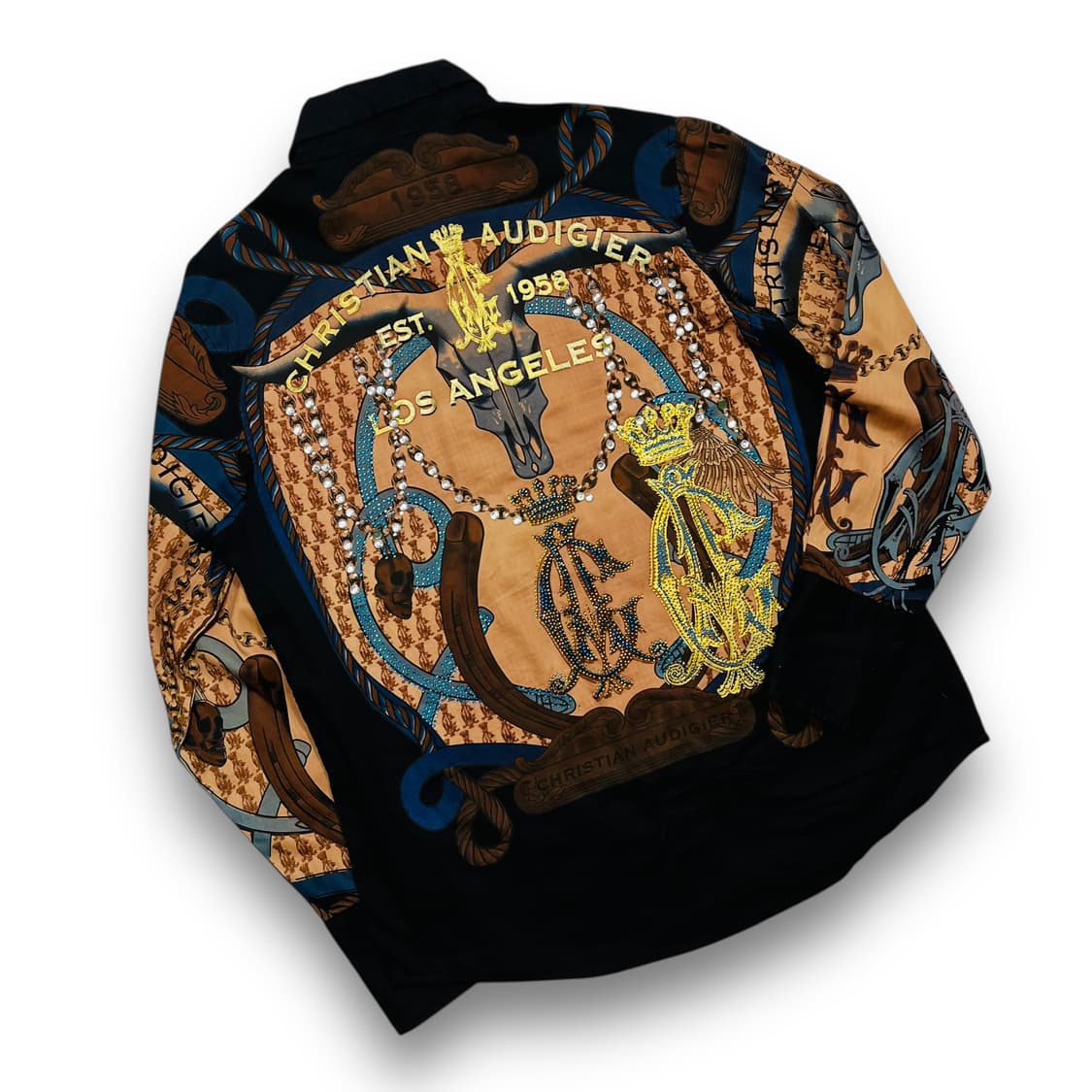 웨스턴 크리스찬 오디저 아메리칸 로즈 타투 긴팔 셔츠 상품이미지3