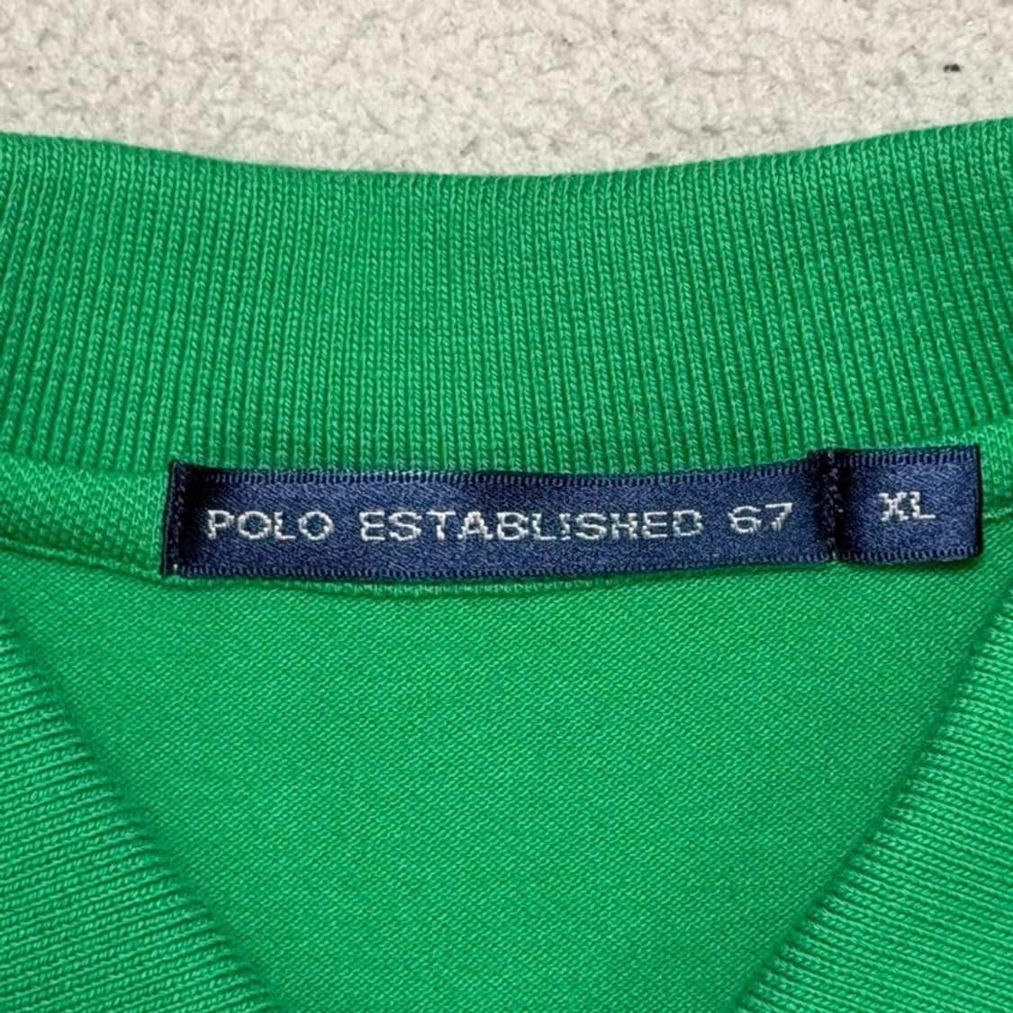 폴로 랄프로렌 빅포니 스키니핏 PK 카라 티셔츠 그린 XL 상품이미지6