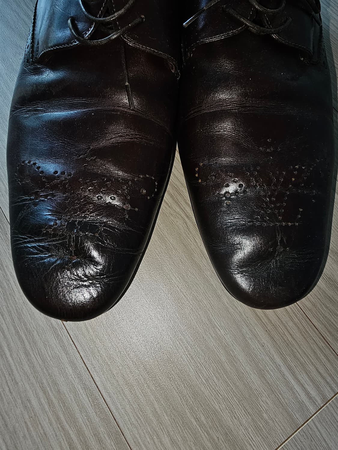 루이비통 남성 브라운 윙팁 구두 상품이미지9