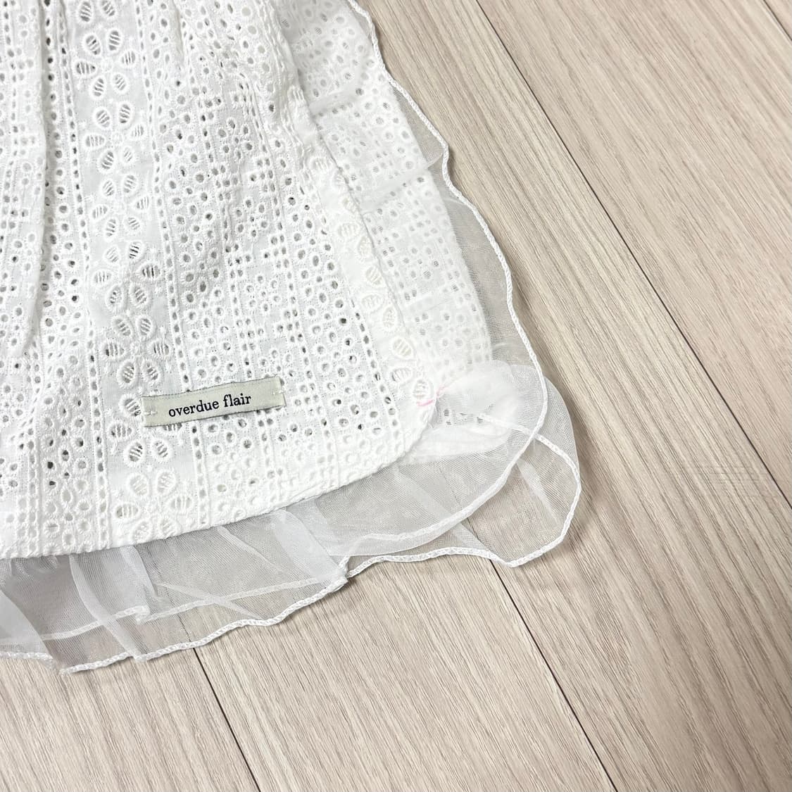 오버듀플레어 오간자 셔링 숏팬츠 상품이미지3