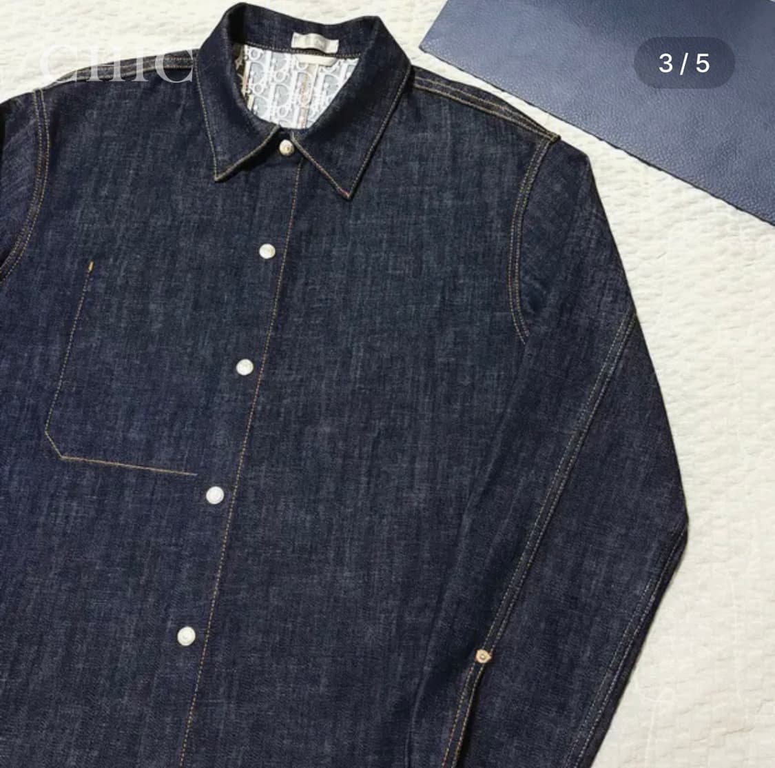 디올 오블리크 코튼 데님 오버셔츠 자켓 상품이미지3