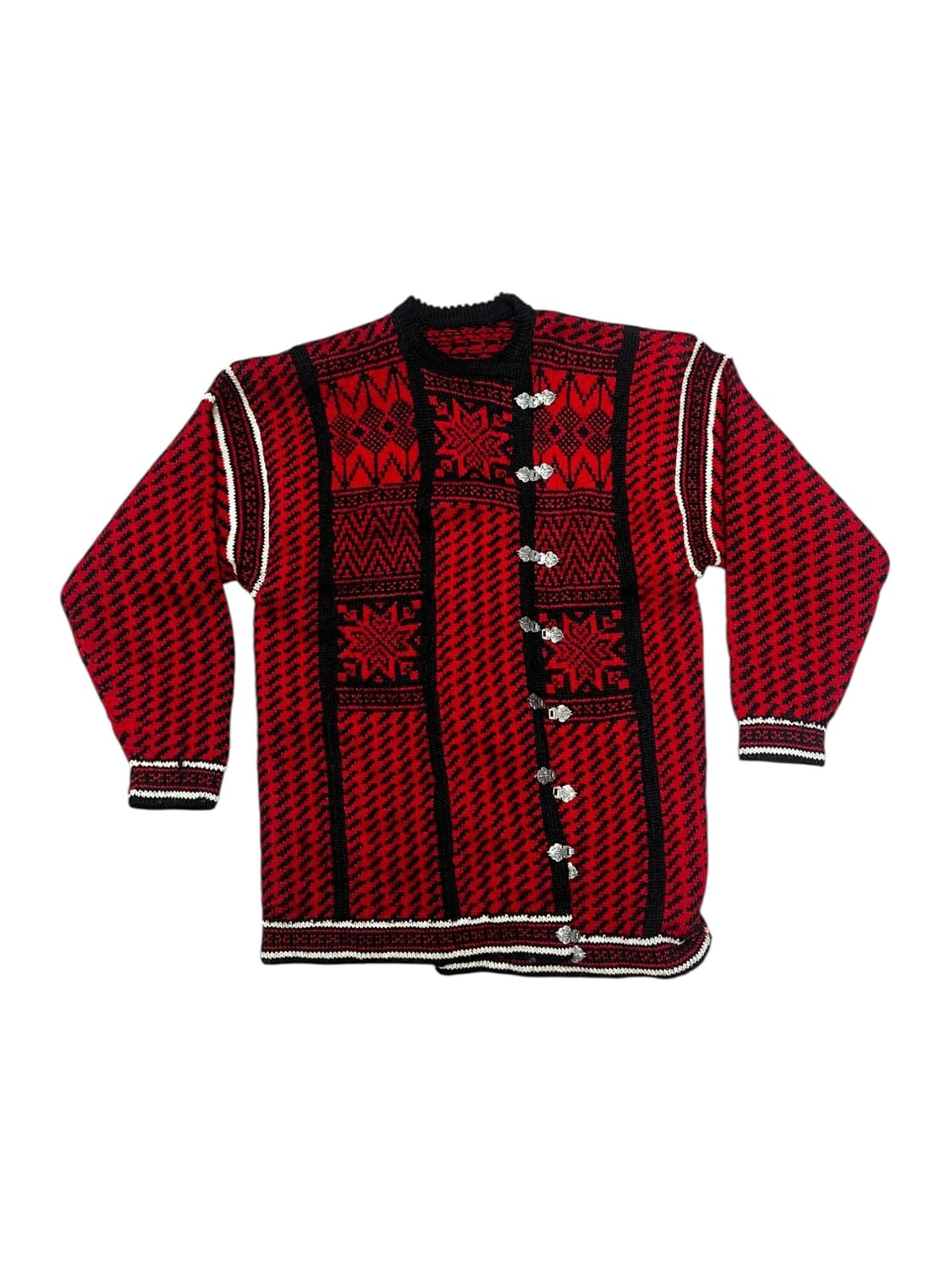 노르딕 레드 니트가디건 상품이미지2