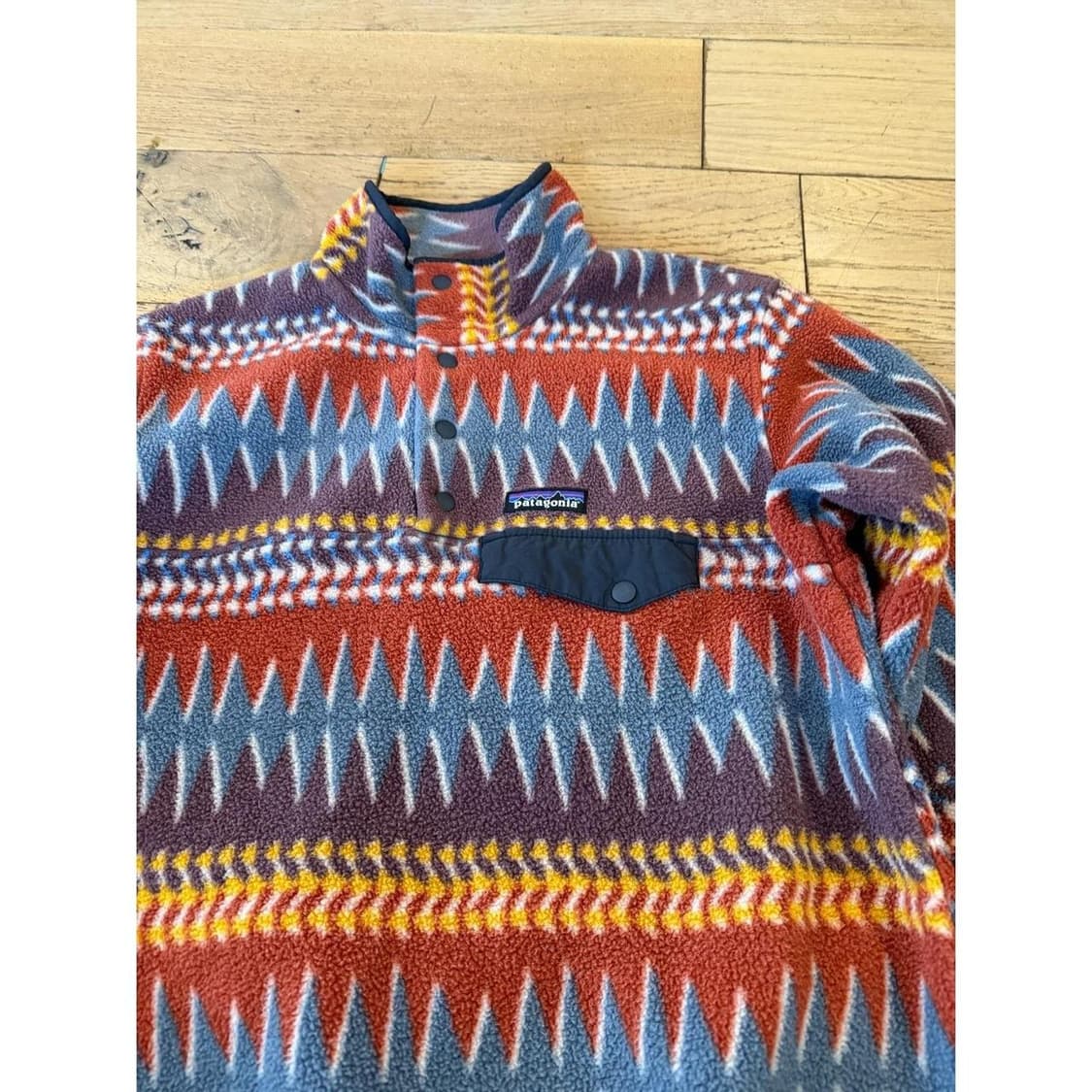 10s 파타고니아 신칠라 스냅-T 트라이벌 아즈텍 패턴 상품이미지2