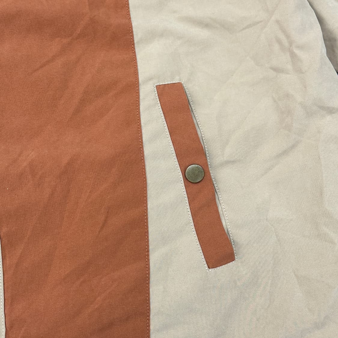 rough 아메카지 배색 아우터 바람막이 봄버 후드 자켓 히피 그런지 상품이미지6