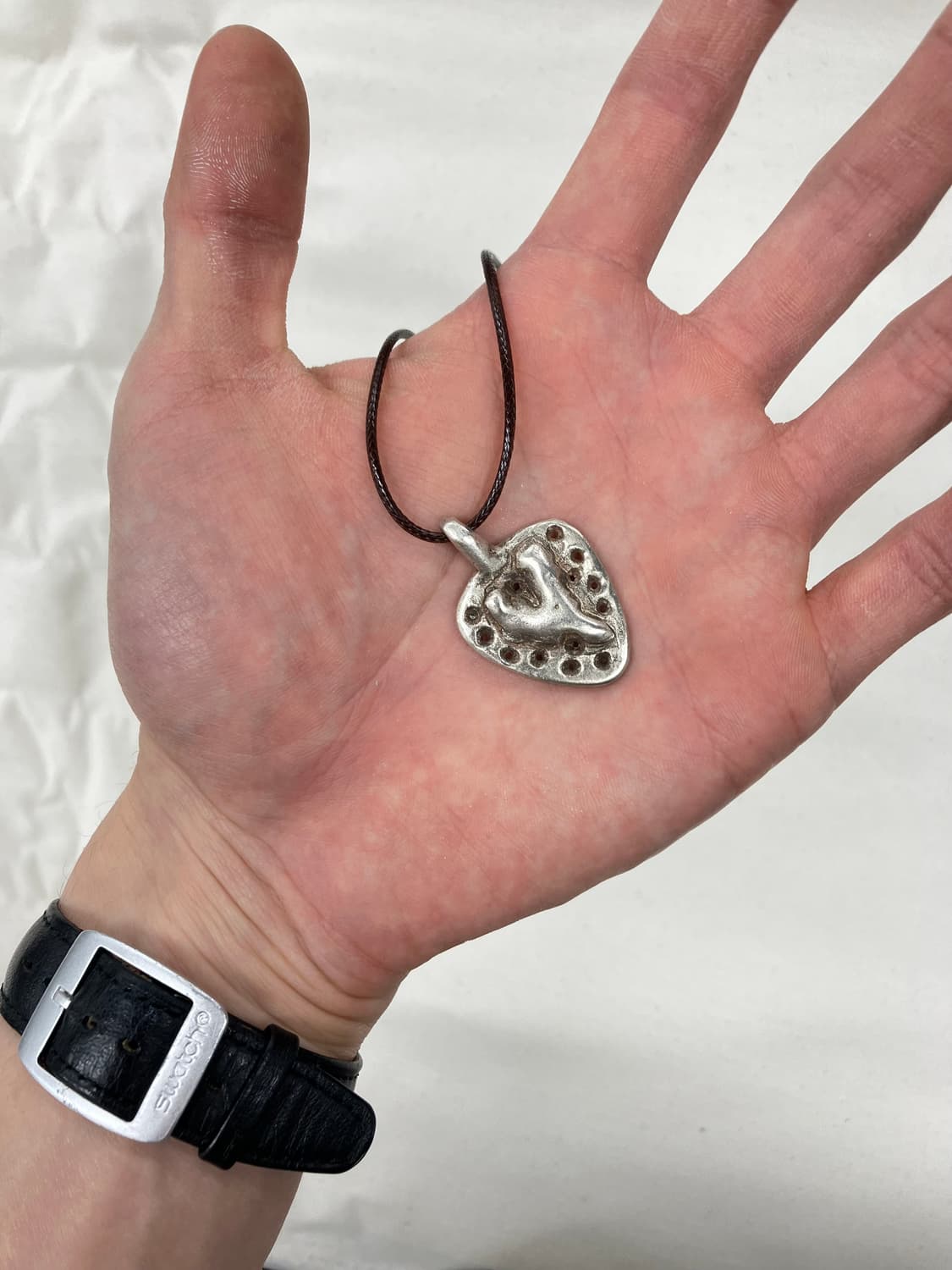 Melting Heart Pendant Necklace (Silver) 상품이미지2