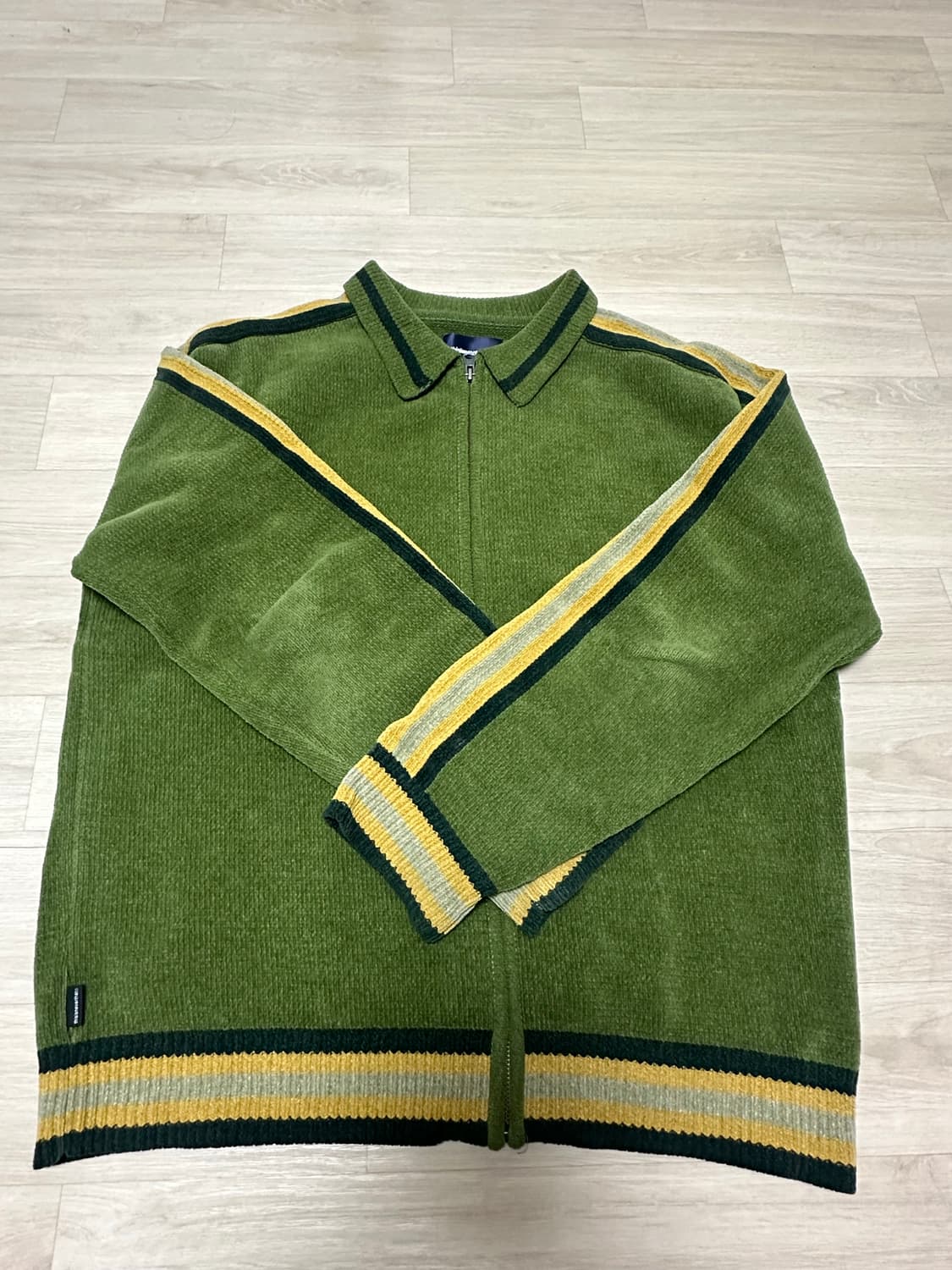 디스이즈네더댓 집업 가디건 올리브 상품이미지1